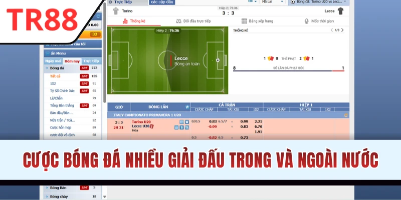 Bộ môn thể thao TR88 ăn khách hàng đầu